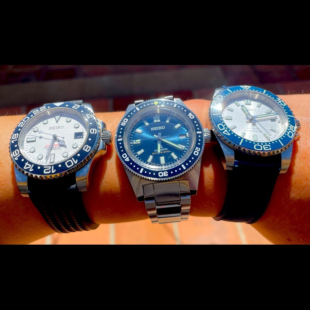 ✨SOLD✨ 3 custom Seiko watches